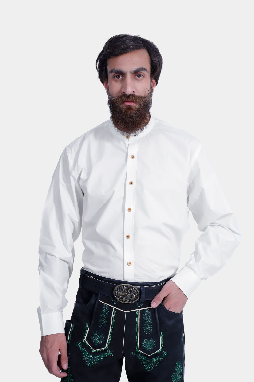 Mystic Black Lederhosen Shorts